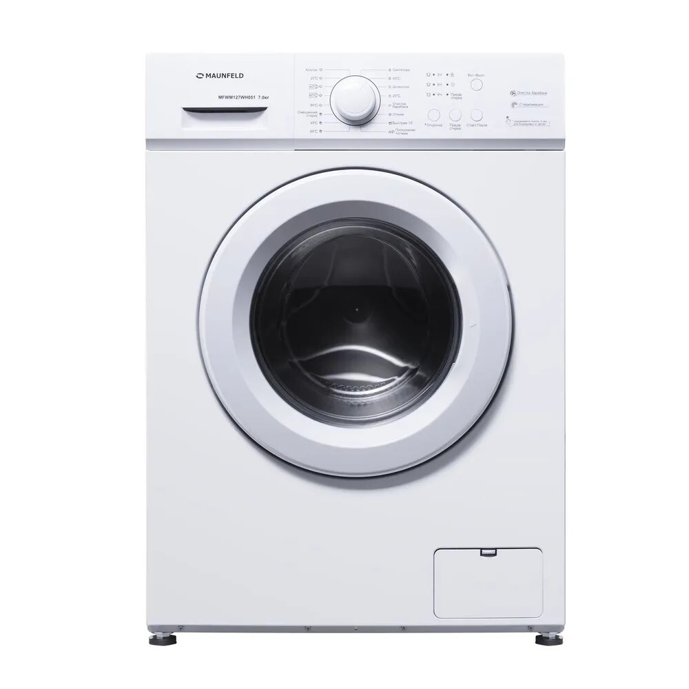 Стиральная машина Maunfeld MFWM127WH051 автомат 7кг A+++ с отжимом 1200об/мин (с картой OZON)