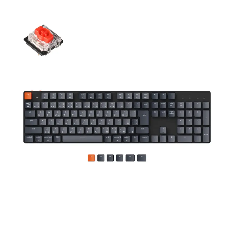Keychron-K5-SE-Japan-JIS-Layout-Wireless-Ultra-Slim-Low-Profile-Mechanical-Keyboard-White-Backlight-Hot-Swappable-Gateron-Switch-Red