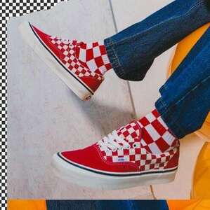 Красно-белые кроссовки Vans era 95 dx (для новых пользователей)