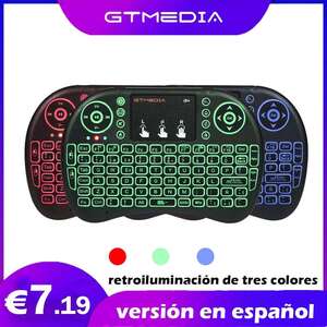 Беспроводная клавиатура GTmedia I8, Испанская версия, подсветка