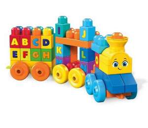 Конструктор для малышей MEGA BLOKS Поезд Алфавит