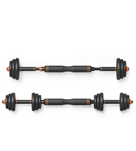 Набор гантелей 2x10 кг (20 кг) 3 в 1: гантели, штанга и гиря, URM-Technic