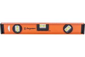 Уровень Петрович П129-400 рельс 400 мм, алюминиевый, 3 глазка