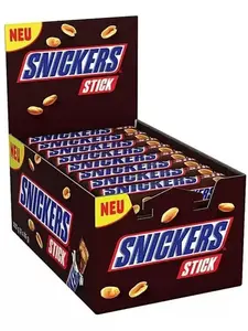 Шоколадный батончик Snickers Stick (32шт мини) (цена с ozon картой)