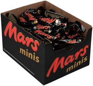 Батончики Mars minis шоколадные, 1 кг. Возврат 340 сбер спасибо