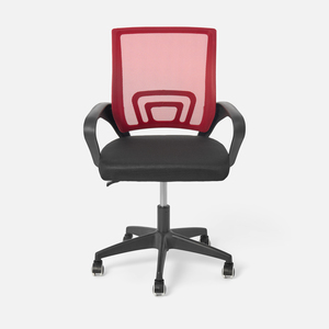 Кресло офисное TZ01_b, чёрный, бордовый