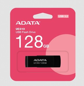  USB Флеш-накопитель ADATA 128GB UC310, USB 3.2 Gen1, черный (с Озон картой) / Закончились.