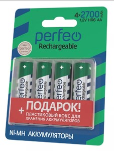 Аккумуляторы АА Perfeo 4 шт.