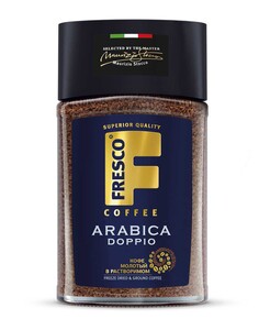 [МСК] Кофе молотый в растворимом сублимированном Fresco Arabica Doppio 100 г