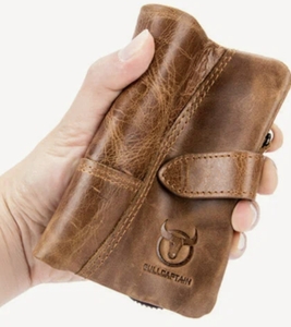 Кошелек BULLCAPTAIN из натуральной кожи (с картой Я.Пей, из-за рубежа)