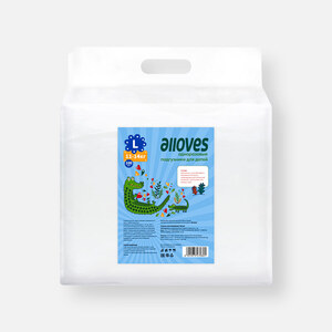 [Краснодар] Подгузники Alloves, размер L, 100 шт.