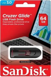USB-флеш-накопитель SanDisk Cruzer Glide 64 ГБ, USB 3.0 SDCZ600-064G-G35