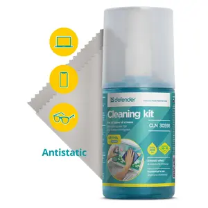 Салфетка из микрофибры + чистящее средство Defender Optima 200 мл (с Ozon Картой)
