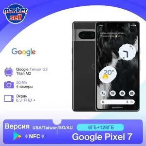  Смартфон Google Pixel 7 Global 8/128 ГБ, черный + Пошлина 2014р