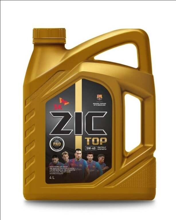 Zic Top 5W40, 4л (цена в ТЦ Metro-cc) | Pepper