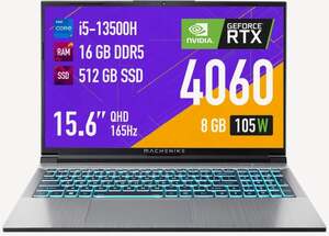 Ноутбук Machenike L15 Star 2K (15.6", i5-13500H, RTX 4060, 16/512 ГБ)