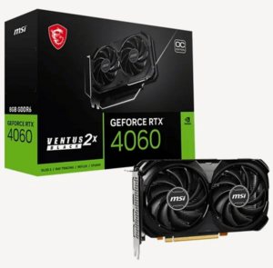 Видеокарта MSI GeForce RTX 4060 VENTUS 2X Black OC 8GB