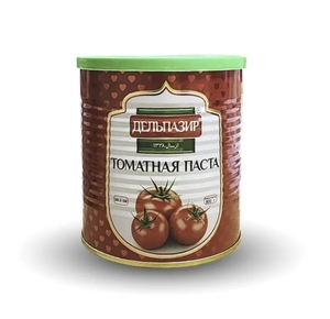 Томатная паста ДЕЛЬПАЗИР 1.6 кг, 2 шт. (с ozon картой и бонусами продавца)