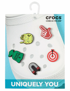 Оригинальные джиббитсы Crocs в наборах и по 1 шт (наборы по 5 шт от 63₽ - 112₽), например баскетбольный, с картой OZON