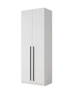 Шкаф для одежды распашной, Принцесса Мелания, Белый, 2150х750х520 мм (цена с ozon картой)