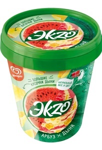 Мороженое Экzo Арбуз-дыня 520г (159₽ любимый товар в Дикси)
