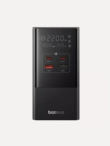 Сетевое зарядное устройство Baseus PowerCombo Tower Digital PowerStrip 3AC+2U+2C 35W Cluster Black (E00023606113-00)