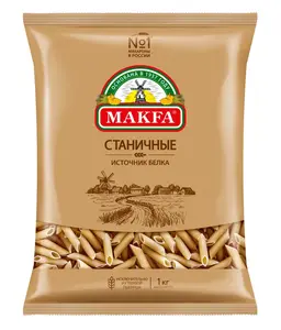Макароны Makfa Перья/Спирали Станичные, 1 кг