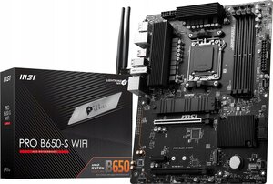 Материнская плата MSI PRO B650-S WIFI Socket AM5 AMD B650 DisplayPort, HDMI WiFi 4*DDR5 ATX