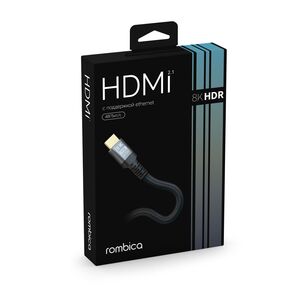 Кабель HDMI ROMBICA CB-20LX 8K, 2 м за 569₽ и 1.5 м за 500₽ (с ВБ кошельком)