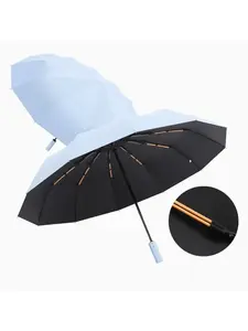 Зонт Полный автомат, голубой (с озон-картой, из-за рубежа)