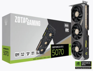 Видеокарта ZOTAC GeForce RTX 5070 GAMING SOLID OC (с подпиской и ВБ кошельком)