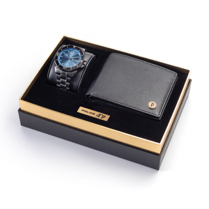 Наручные часы POLICE + кожаный бумажник PEWJH0030301 - SET A