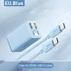 Зарядное устройство Baseus GaN 6 Pro 65W Fast Charger CCGAN65E6 с кабелем на 100W