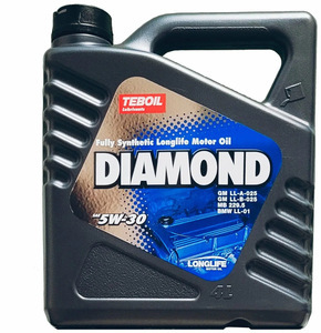 Масло моторное, Синтетическое TEBOIL DIAMOND (EU) 5W-30 , 4 л (с Ozon картой и бонусами продавца)