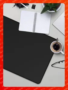 Черный коврик для мыши 90х40х4 мм (с озон картой)