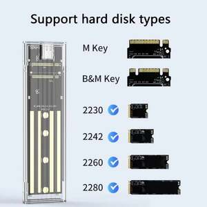 Корпус-переходник для SSD M.2 NGFF (с картой OZON, из-за рубежа)