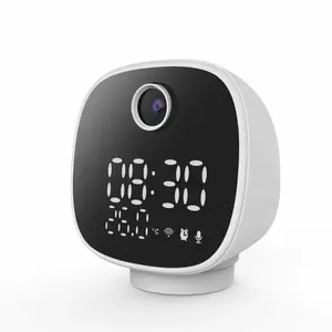 Умная IP-камера HALSA HSL-S-102W 5в1 с часами, термометром и ночником, видеоняня