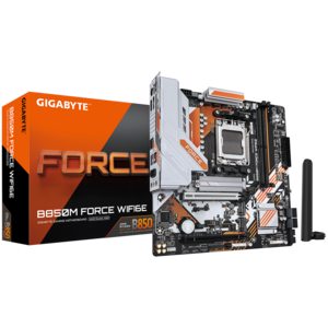 Материнская плата Gigabyte B850M FORCE WIFI6E, AM5, AMD B850, Micro-ATX, RTL (B850M FORCE WIFI6E)
