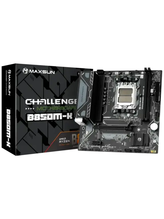 Материнская плата Maxsun Challenger B850M-K AM5 AMD B850 mATX