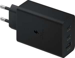 Сетевое зарядное устройство Samsung EP-T6530NBEGRU Power Delivery , USB Type-A, USB Type-C, быстрая зарядка, 65 Вт, без кабеля (с картой OZON)