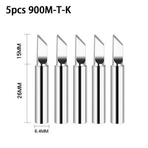 Жала для паяльника, 5 шт, 900M-T (из-за рубежа, с картой OZON)