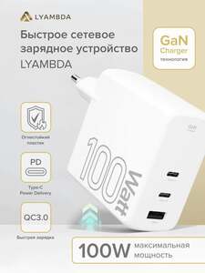 Зарядное устройство Lyambda 100Вт (с картой OZON)