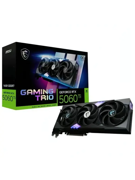 Видеокарта MSI GeForce RTX 5060 Ti Gaming Trio OC 16Gb (цена с максимальным кошельком WB)