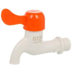  Кран водоразборный Istok life пластиковый 1/2'' белый (с Ozon картой)