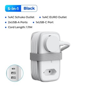 Дорожный удлинитель ORICO 5 в 1