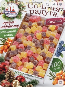 Мармелад-Лукум Восточная Фантазия ягодный ассорти 400 г (с картой OZON и бонусами продавца)