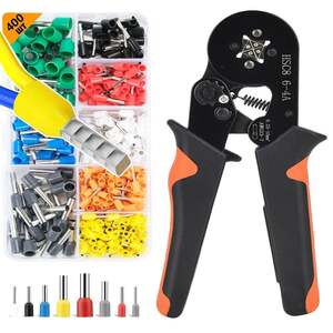 Обжимные пресс-клещи с набором клемм 400 шт (из-за рубежа, с картой OZON)