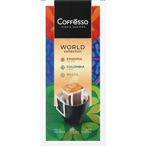 Кофе в дрип-пакетах Coffesso Drip MIX 30, ассорти: Бразилия, Эфиопия, Колумбия, 30 шт (с картой OZON)