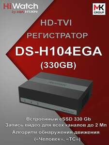 Видеорегистратор гибридный Hiwatch DS-H104EGA (с картой OZON)