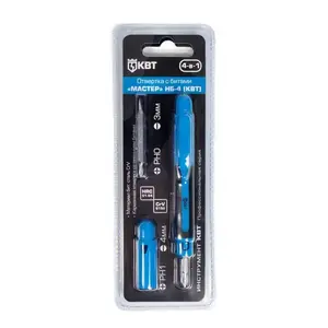 Набор отвертка с битами  КВТ НБ-4 серия МАСТЕР (с картой OZON)